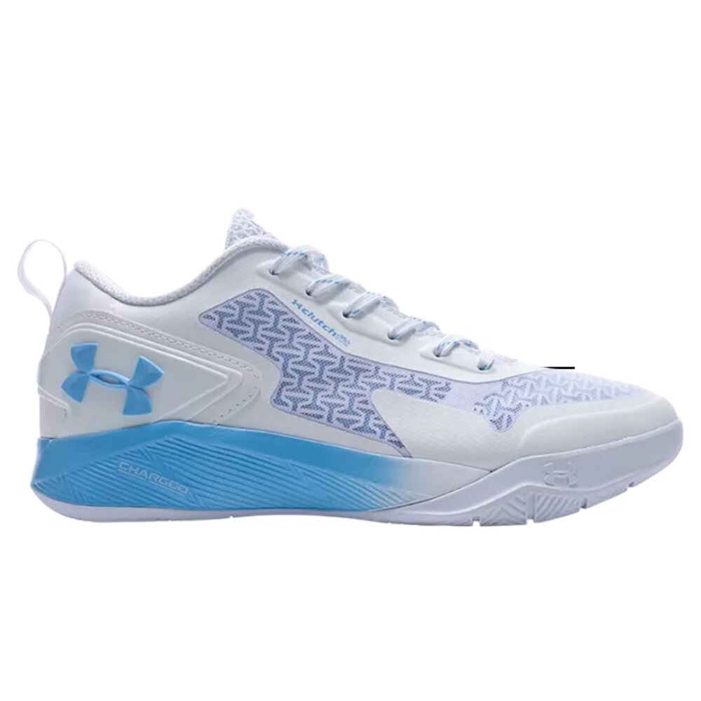 Under Armour Men's ClutchFit White & Blue Sneakers - Size 10